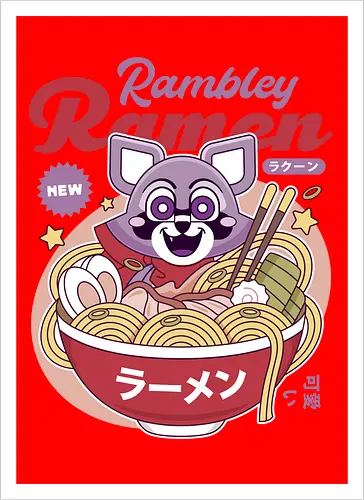 Rambley The Raccoon Ramen