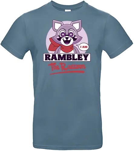 Rambley The Raccoon Vintage - indigo park, rambley the raccoon, mascot, cute, kawaii, horror, terror, survival, game, video games, gaming, gamer, lloyd lion, mollie macaw, finley s serpent - Standard T-Shirt
