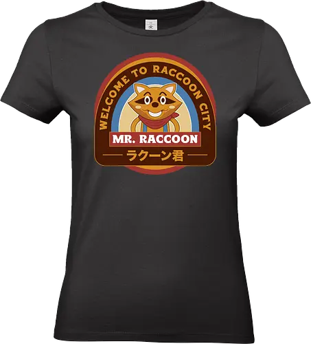 Mr Raccoon City Emblem - Horror, jill valentine, leon s kennedy, jill sandwich, biohazard, raccoon city, albert wesker, chris redfield, mr raccoon, re2, Horror 2, Horror 3 nemesis, Horror 4, Horror village - Standard T-Shirt (Women)