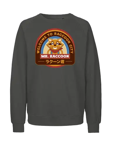 Mr Raccoon City Emblem - Horror, jill valentine, leon s kennedy, jill sandwich, biohazard, raccoon city, albert wesker, chris redfield, mr raccoon, re2, Horror 2, Horror 3 nemesis, Horror 4, Horror village - Fairtrade Sweatshirt