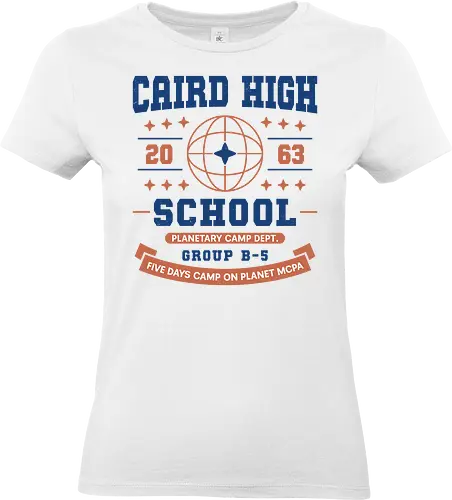 Caird High School Camp - astra lost in space, kanata no astra, caird high, kanata hoshijima, aries spring, quitterie raffaelli, funicia, ulgar zweig, anime, manga, astronaut, otaku, adventure, school, charce - Standard T-Shirt (Women)