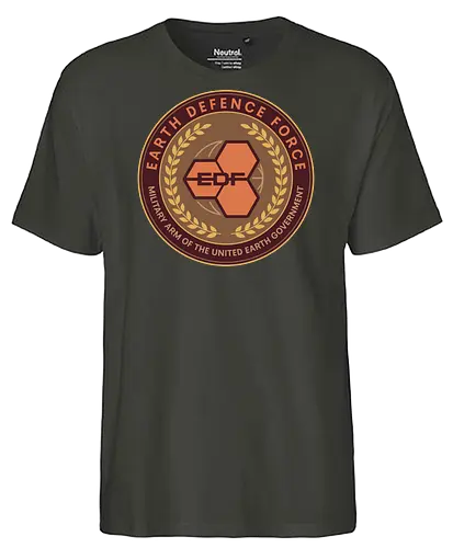Earth Defence Force Emblem - red faction guerrilla, edf, mars, darius mason, revolutionary, destruction, alec mason, ultor corporation, marauders, saints row, video game, gaming, gamer, armageddon, rth defence force - Fairtrade T-Shirt