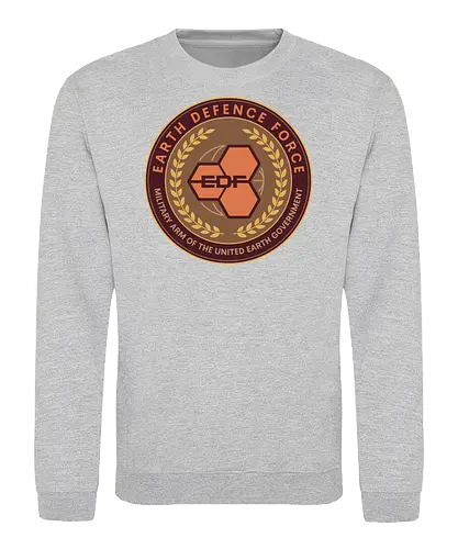 Earth Defence Force Emblem - red faction guerrilla, edf, mars, darius mason, revolutionary, destruction, alec mason, ultor corporation, marauders, saints row, video game, gaming, gamer, armageddon, rth defence force - Sweatshirt