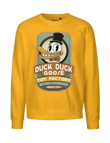 Sinyala Toy Factory Vintage - the outlast trials, outlast, outlast 2, murkoff corporation, mount massive asylum, camcorder, mother gooseberry, horror, duck, survival, leland coyle, gamer, gaming, video games, mind control - Fairtrade Sweatshirt