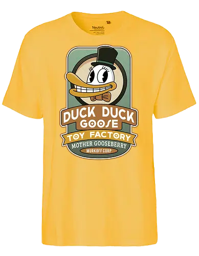 Sinyala Toy Factory Vintage - the outlast trials, outlast, outlast 2, murkoff corporation, mount massive asylum, camcorder, mother gooseberry, horror, duck, survival, leland coyle, gamer, gaming, video games, mind control - Fairtrade T-Shirt