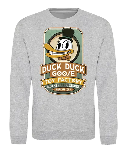 Sinyala Toy Factory Vintage - the outlast trials, outlast, outlast 2, murkoff corporation, mount massive asylum, camcorder, mother gooseberry, horror, duck, survival, leland coyle, gamer, gaming, video games, mind control - Sweatshirt
