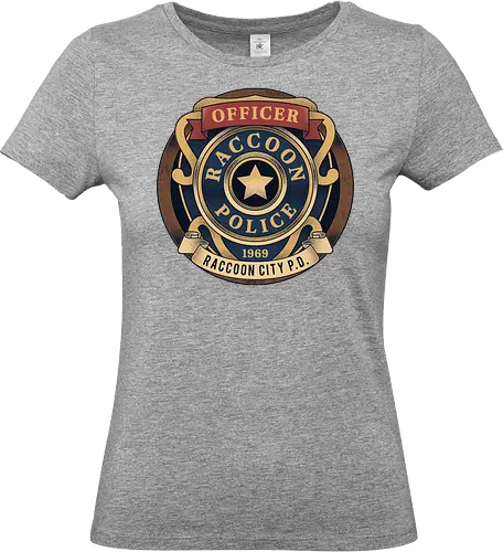 Raccoon City Police Emblem - Horror, jill valentine, leon s kennedy, jill sandwich, biohazard, chris redfield, horror, re2, re3, umbrella corporation, raccoon city, albert wesker, Horror 2, Horror 3 nemesis, Horror 4 - Standard T-Shirt (Women)