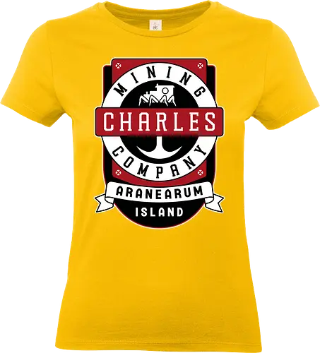 Charles Mining Company Emblem - choo choo charles, train, monster, evil, demon, demonic, spider train, horror, indie game, gaming, gamer, video games, video game, charles mining company, , aranrum island - Standard T-Shirt (Women)