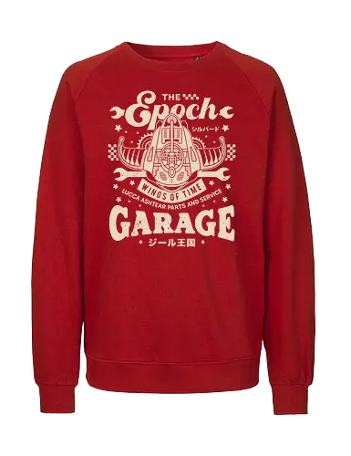 Epoch Wings Of Time Garage - video game, gaming, gamer, rpg, jrpg, frog, glenn, robo, epoch, wings of time, lucca, fantasy, kingdom of zl, chrono, cross - Fairtrade Sweatshirt