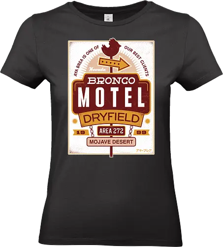 Dryfield Motel Emblem - parasite, eve, dryfield, golem 9, pierce carradine, kyle madigan, mitochondria eve, motel, survival horror, video game, gaming, gamer, aya br - Standard T-Shirt (Women)