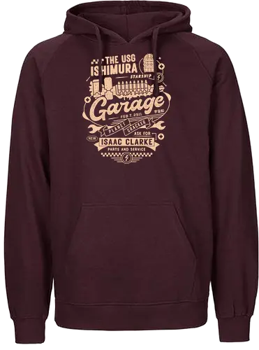 Usg Ishimura Garage - survival horror, game, gaming, gamer, video game, isaac clarke, plasma cutter, necromorph, horror, terror, unitology, the marker, usg ishimura, dd space, ddspace - Fairtrade Hoodie