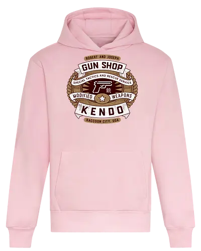 Kendo Gun Shop Emblem - Horror, jill valentine, leon s kennedy, jill sandwich, biohazard, umbrella corporation, raccoon city, albert wesker, chris redfield, horror, re2, re3, Horror 2, Horror 3 nemesis, Horror 4 - Heavyweight Hoodie