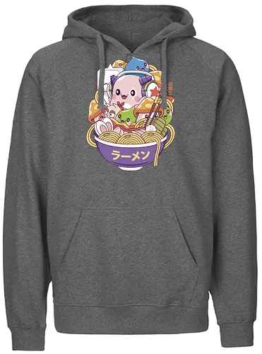 Maple World Monsters Ramen - maplestory, maplestory 2, maple story, slime, yeti, orange mushroom, kawaii, anime, chibi, nostalgia, video game, gaming, gamer, zakum helm, pink bn - Fairtrade Hoodie