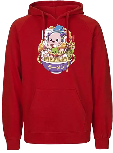 Maple World Monsters Ramen - maplestory, maplestory 2, maple story, slime, yeti, orange mushroom, kawaii, anime, chibi, nostalgia, video game, gaming, gamer, zakum helm, pink bn - Fairtrade Hoodie