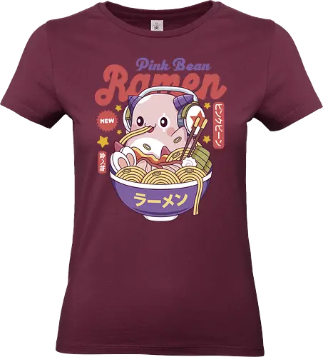 Pink Bean Ramen Kawaii - maplestory, maplestory 2, maple story, slime, yeti, mushroom, kawaii, anime, chibi, nostalgia, video game, gaming, gamer, zakum helm, pink bn - Standard T-Shirt (Women)