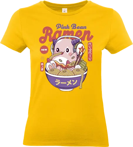 Pink Bean Ramen Kawaii - maplestory, maplestory 2, maple story, slime, yeti, mushroom, kawaii, anime, chibi, nostalgia, video game, gaming, gamer, zakum helm, pink bn - Standard T-Shirt (Women)