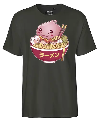 Poring Ramen - ragnarok online, slime, mmorpg, jrpg, poring, angeling, deviling, deviruchi, ragnarok mobile, game, gaming, video game, gamer, ragnarok eternal love, ragnarok origin - Fairtrade T-Shirt