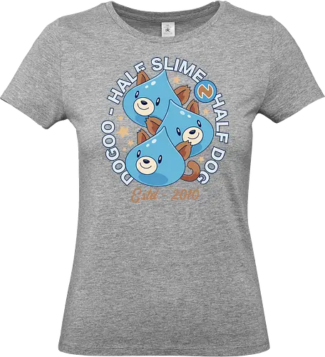 Dogoos Emblem - hyperdimension neptunia, megadimension, superdimension, 4 goddesses online, nep nep, super neptunia rpg, neptune, video game, gaming, dogoo, slime, top nep, nepnep, purple hrt, nepgr - Standard T-Shirt (Women)