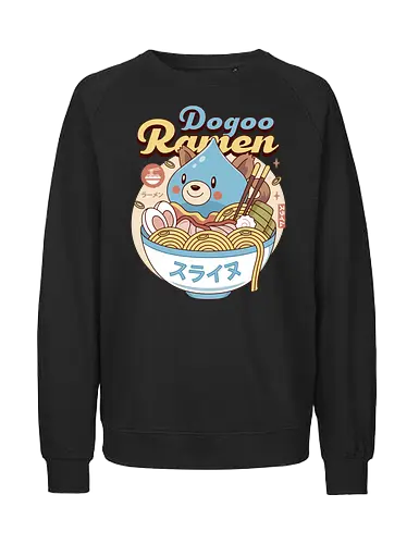 Slime Dogoo Ramen - hyperdimension neptunia, megadimension, superdimension, 4 goddesses online, nep nep, super neptunia rpg, neptune, video game, gaming, dogoo, slime, top nep, nepnep, purple hrt, nepgr - Fairtrade Sweatshirt