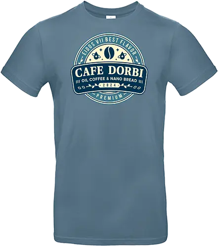 Cafe Dorbi Emblem - stellar blade, eve, adam, tech, naytiba, eidos 7, eidos vii, eve defense force, cafe dorbi, coffee, game, gaming, gamer, video games, rth - Standard T-Shirt