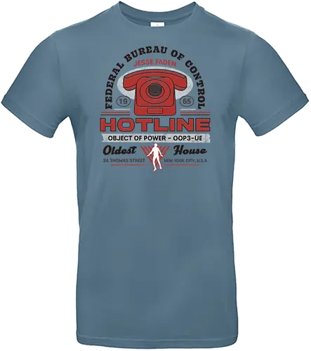 Jesse Faden Hotline Vintage - alan, wake, control, jesse faden, federal bureau of control, fbc, the hiss, bright falls, altered items, objects of power, ordinary, alan wake 2, alan wake ii, gaming, video game, oldest house - Standard T-Shirt
