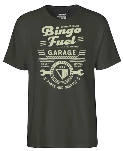 Murkoff Corporation Garage - outlast, murkoff corporation, horror, terror, survival, leland coyle, gamer, gaming, video games, mind control, mount massive asylum, camcorder, mother gooseberry - Fairtrade T-Shirt