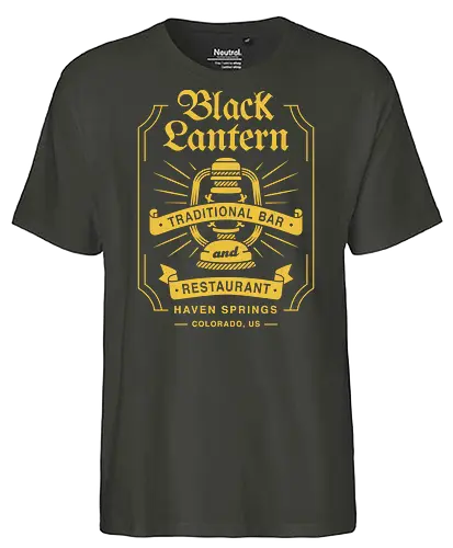 The Black Lantern Emblem - life, strange, Chloe, Max, rachel, arcadia, bay, butterfly, before the storm, video game, gaming, gamer, rocky mountain record traders, the black lantern - Fairtrade T-Shirt