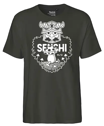 Walking Mushroom And Dwarf - Delicious, walking mushroom, Meshi, anime, manga, cooking, TV, dwarf, marcille donato, falin touden, laios touden, senshi of izganda, chilchuck tims, fantasy, medieval - Fairtrade T-Shirt