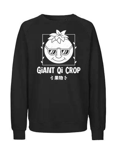 Giant Qi Crop - Farming, Spirit, Spirits, rpg, game, gaming, gamer, video games, farming simulator, pelican town, farmer, stardrop, krobus, qi fruit, mr qi - Fairtrade Sweatshirt