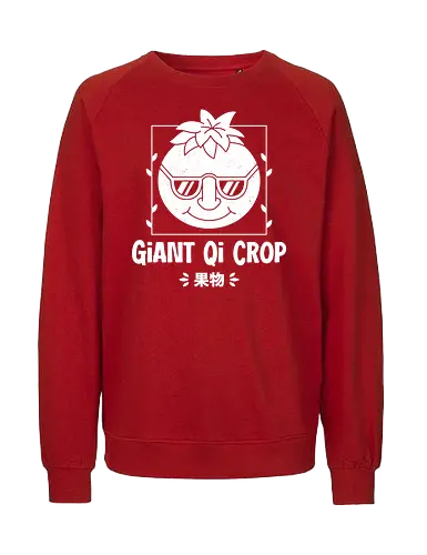 Giant Qi Crop - Farming, Spirit, Spirits, rpg, game, gaming, gamer, video games, farming simulator, pelican town, farmer, stardrop, krobus, qi fruit, mr qi - Fairtrade Sweatshirt
