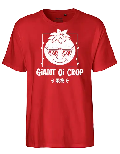 Giant Qi Crop - Farming, Spirit, Spirits, rpg, game, gaming, gamer, video games, farming simulator, pelican town, farmer, stardrop, krobus, qi fruit, mr qi - Fairtrade T-Shirt