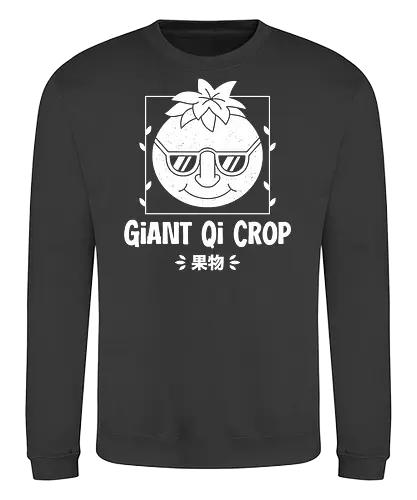 Giant Qi Crop - Farming, Spirit, Spirits, rpg, game, gaming, gamer, video games, farming simulator, pelican town, farmer, stardrop, krobus, qi fruit, mr qi - Sweatshirt