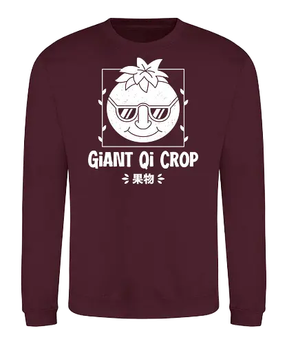 Giant Qi Crop - Farming, Spirit, Spirits, rpg, game, gaming, gamer, video games, farming simulator, pelican town, farmer, stardrop, krobus, qi fruit, mr qi - Sweatshirt