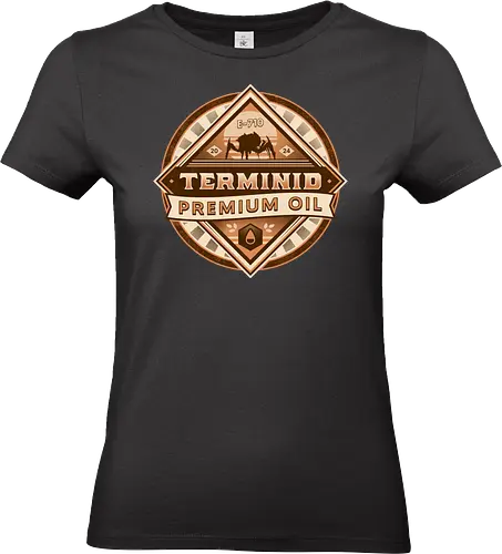 Terminid Desert Oil Emblem - hell, diver, hell, diver, hell, diver 2, hell, diver ii, gamer, video game, gaming, spread democracy, spreading democracy, enlist today, super earth, shooter, bile titan, space, liber tea, terminids - Standard T-Shirt (Women)