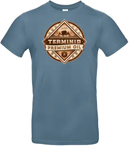 Terminid Desert Oil Emblem - hell, diver, hell, diver, hell, diver 2, hell, diver ii, gamer, video game, gaming, spread democracy, spreading democracy, enlist today, super earth, shooter, bile titan, space, liber tea, terminids - Standard T-Shirt