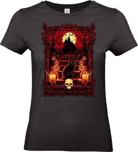 Happy Sahmain - halloween, samhain - Standard T-Shirt (Women)
