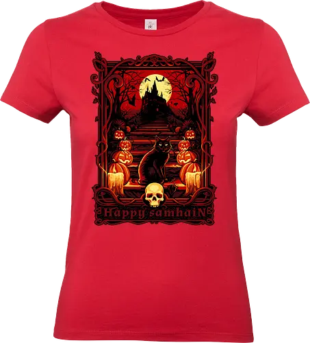Happy Sahmain - halloween, samhain - Standard T-Shirt (Women)