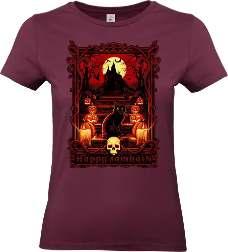 Happy Sahmain - halloween, samhain - Standard T-Shirt (Women)