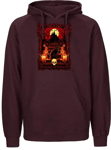 Happy Sahmain - halloween, samhain - Fairtrade Hoodie