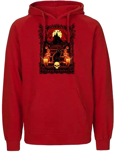Happy Sahmain - halloween, samhain - Fairtrade Hoodie
