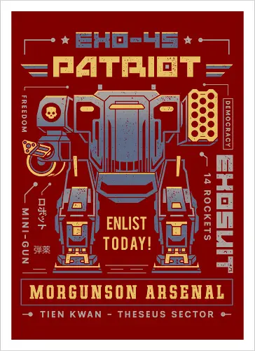 Democracy Exo Patriot Mech