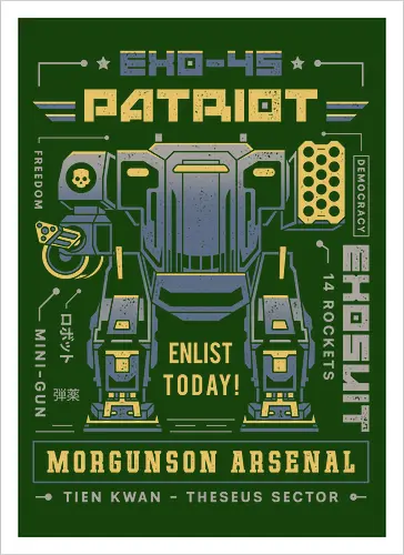 Democracy Exo Patriot Mech