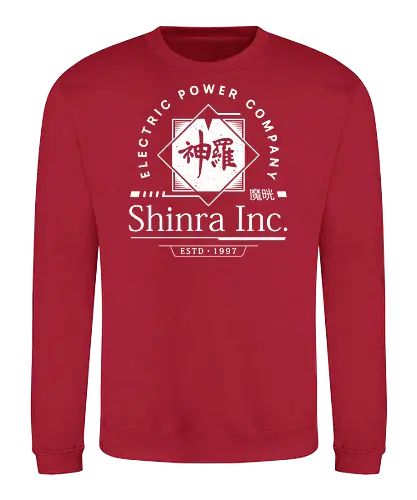  Shinra Inc Crest - Cloud, Final 7, Final vii rebirth, Gaming lockhart, Villain, barret wallace, avalanche, midgar, Final xiv, ff14, video game, shinra, gaming, Kupo, Kweh - Sweatshirt