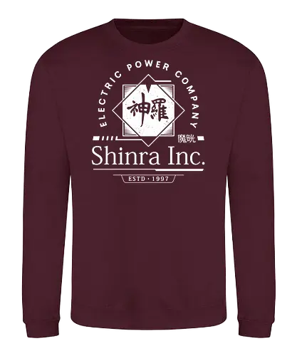  Shinra Inc Crest - Cloud, Final 7, Final vii rebirth, Gaming lockhart, Villain, barret wallace, avalanche, midgar, Final xiv, ff14, video game, shinra, gaming, Kupo, Kweh - Sweatshirt