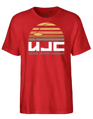 United Jupiter Company Vintage - the callisto protocol, united jupiter company, moon, black iron prison, dead space, horror, survival, jacob lee, the commonality, biophage pathogen, game, gaming, video game, gamer, terror - Fairtrade T-Shirt