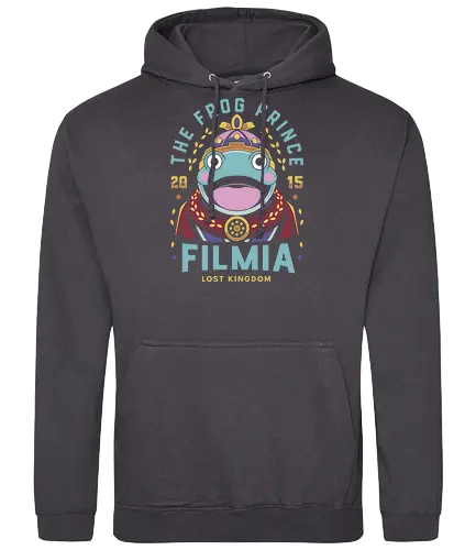Smiling Frog Prince Emblem - the legend of legacy, hd remastered, fantasy, liber, bianca, garnet, filmia, the frog prince, video games, gaming, gamer, rpg, jrpg, action, kawaii - Standard Hoodie