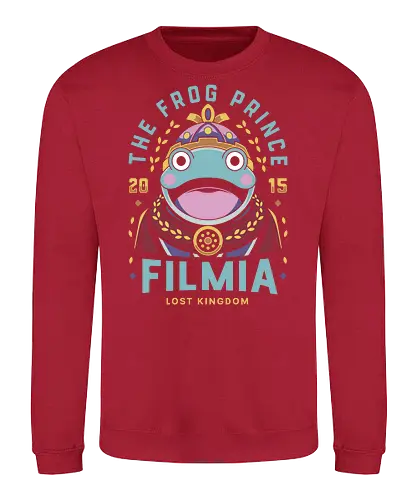 Smiling Frog Prince Emblem - the legend of legacy, hd remastered, fantasy, liber, bianca, garnet, filmia, the frog prince, video games, gaming, gamer, rpg, jrpg, action, kawaii - Sweatshirt
