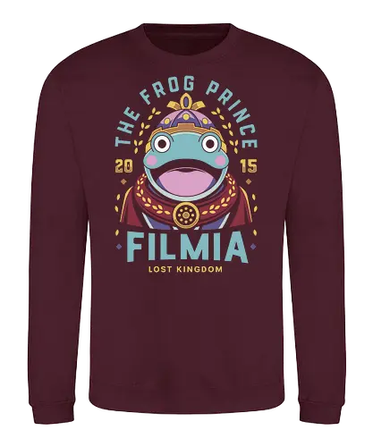 Smiling Frog Prince Emblem - the legend of legacy, hd remastered, fantasy, liber, bianca, garnet, filmia, the frog prince, video games, gaming, gamer, rpg, jrpg, action, kawaii - Sweatshirt