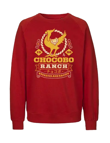 Kweh Ranch Emblem - Cloud, Final 7, Final vii rebirth, Kweh, gysahl greens, Final xvi, Kupo, avalanche, midgar, Final xiv, ff14, Villain, video game, fat Kweh, Cactus - Fairtrade Sweatshirt