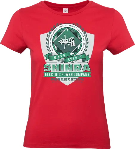 Shinra Electric Emblem - Cloud, Final 7, Final vii rebirth, Gaming lockhart, Villain, barret wallace, avalanche, midgar, Final xiv, ff14, video game, shinra, gaming, Kupo, Kweh - Standard T-Shirt (Women)